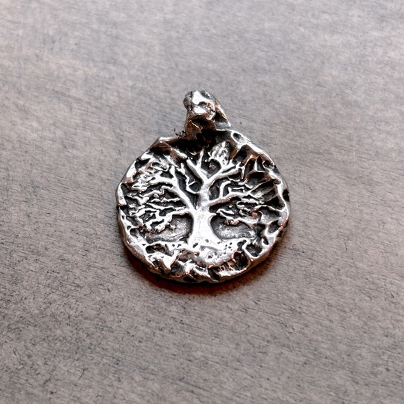 Handmade, Artisan Tree of Life pendant, One of a Kind! Sterling Silver - Picture 2 of 7